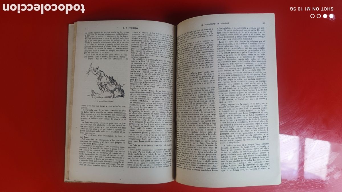 Libros antiguos: &rdquo;LA FEROCIDAD DE SHAITAN&rdquo;- BIBLIOTECA ORO,(MOLINO 1934) - Foto 6