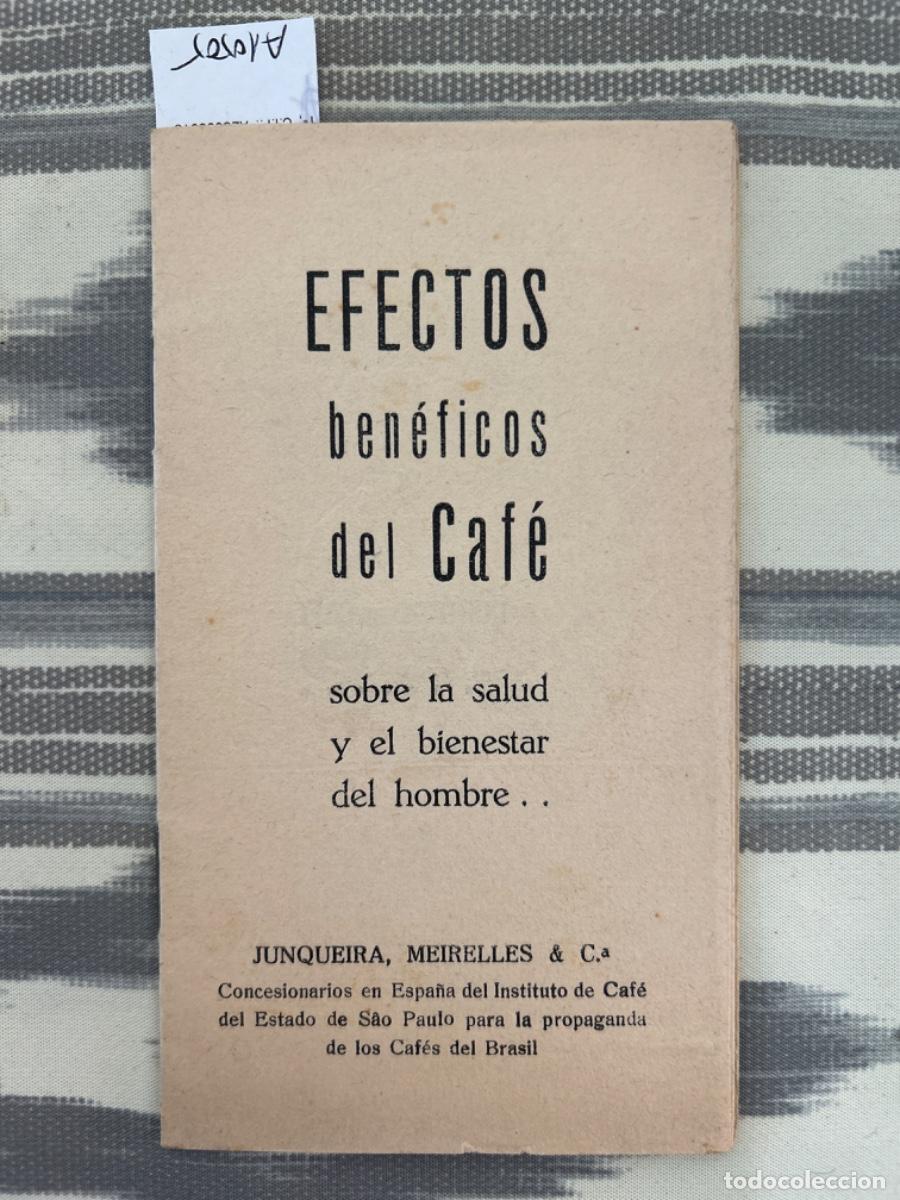 Libros antiguos: EFECTOS BENEFICOS DEL CAFE, JUNQUEIRA, MEIRELLES - Foto 1