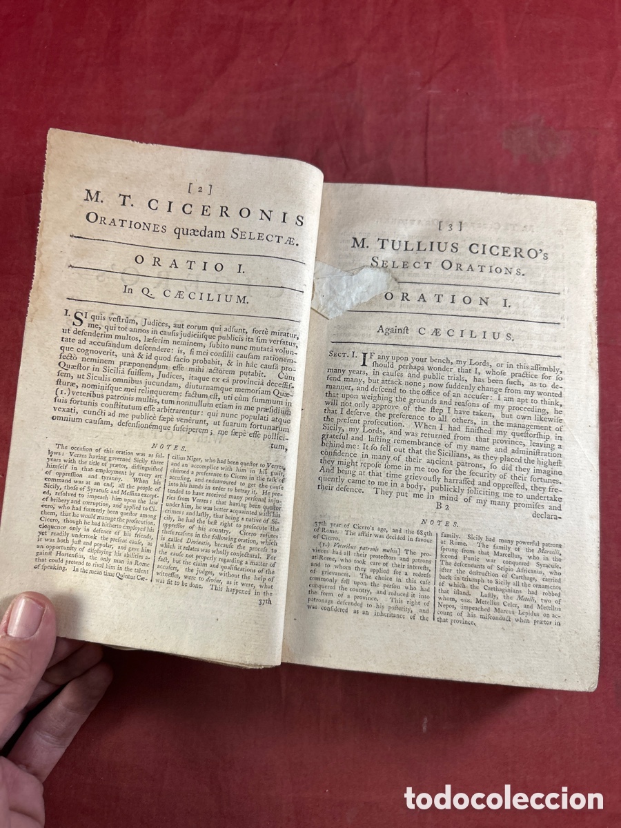 Libros antiguos: CICERO&rsquo;S SELECT ORATIONS 1771 - Foto 4
