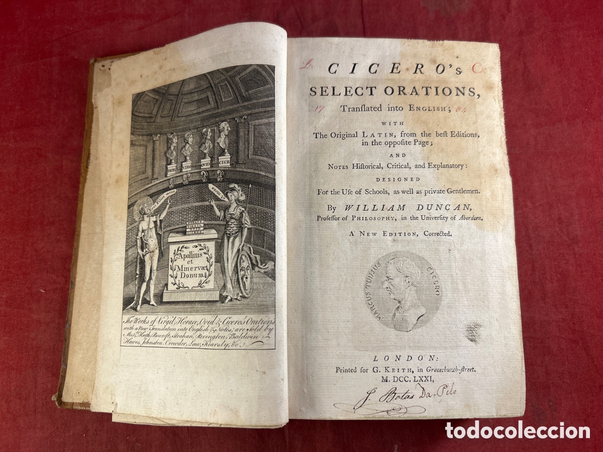 Libros antiguos: CICERO&rsquo;S SELECT ORATIONS 1771 - Foto 1