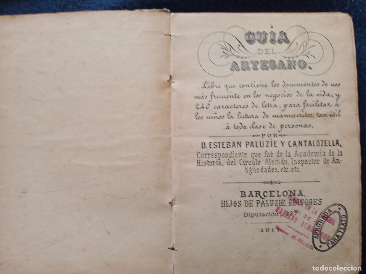 Libros antiguos: GUIA DEL ARTESANO 1911 - Foto 4