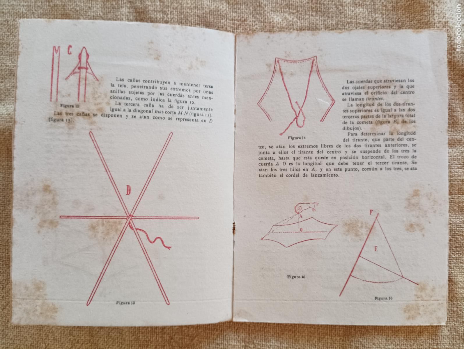 Libros antiguos: Construccion de una cometa.. Pasatiempos. - Foto 2