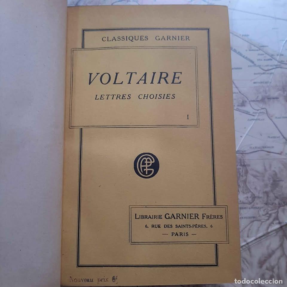 Libros antiguos: Voltaire. Lettres Choisies. 1920 - Foto 2