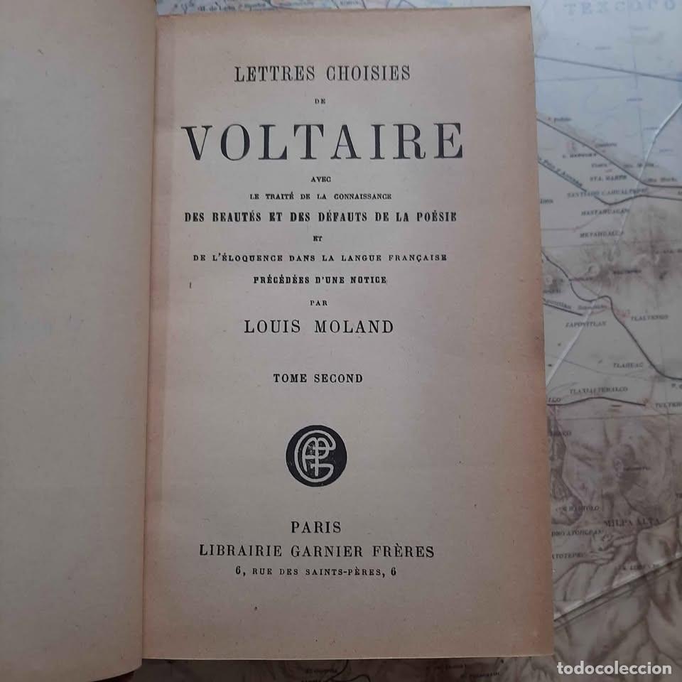 Libros antiguos: Voltaire. Lettres Choisies. 1920 - Foto 3