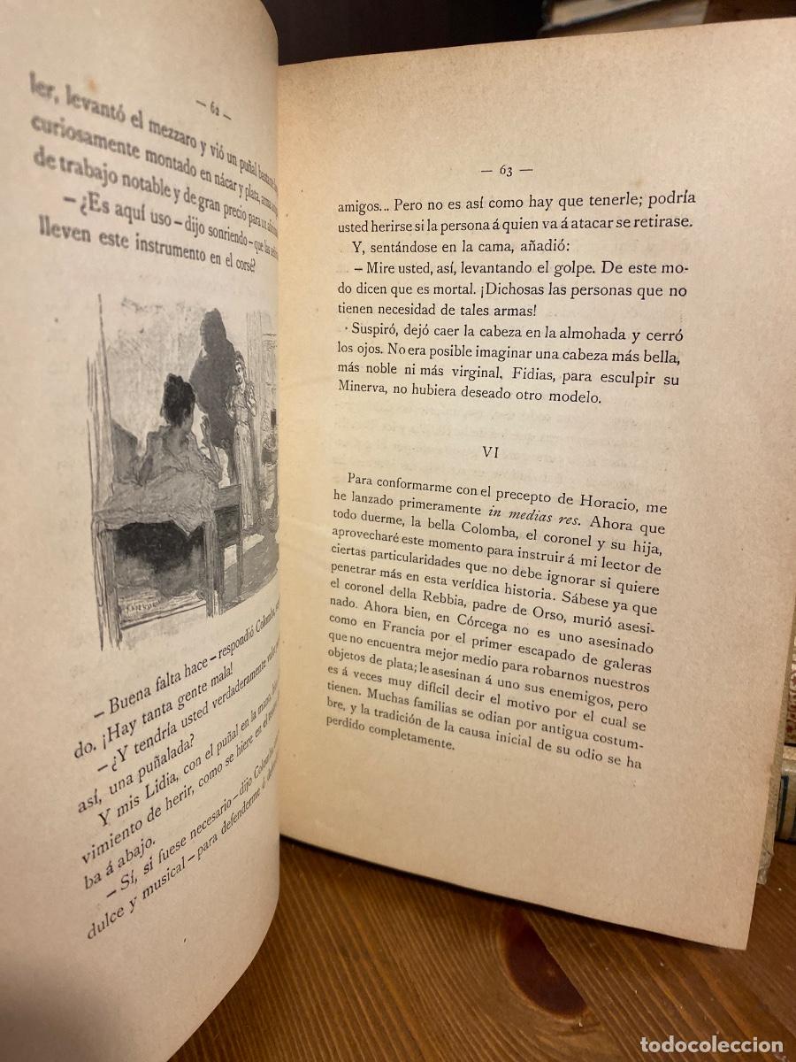 Libros antiguos: COLOMBA PROSPERO MERIMEE MONTANER Y SIMON 1908 - Foto 5