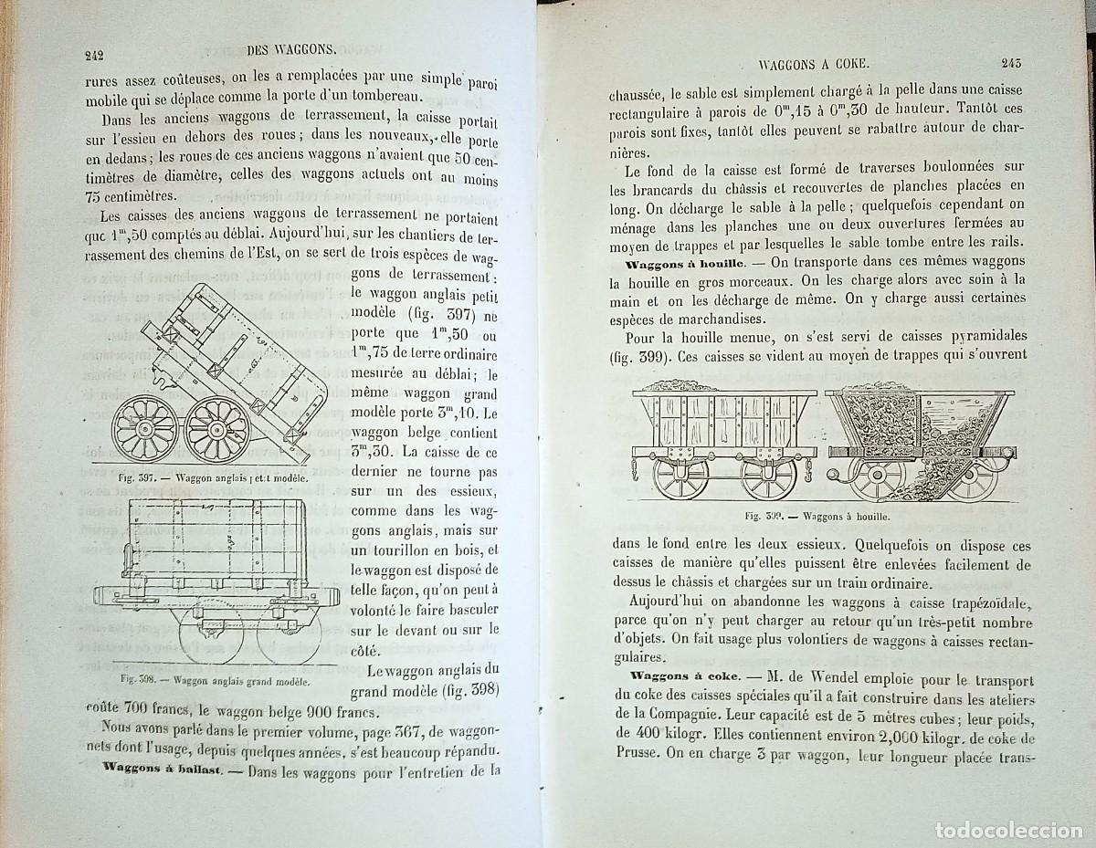 Libros antiguos: TRAIT&Eacute; &Eacute;L&Eacute;MENTAIRE DES CHEMINS DE FER. TOME SECOND - Foto 7