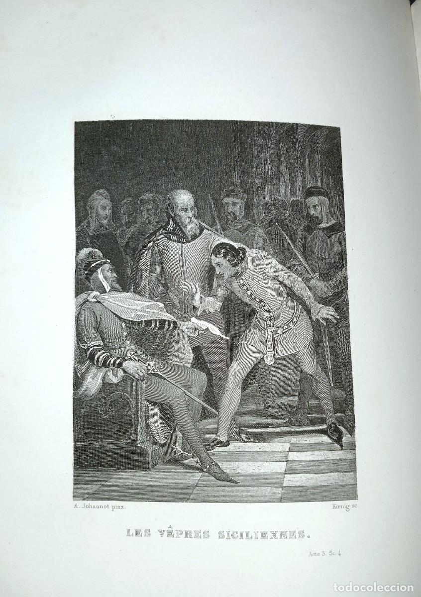 Libros antiguos: OEUVRES COMPL&Egrave;TES DE CASIMIR DELAVIGNE - Foto 3
