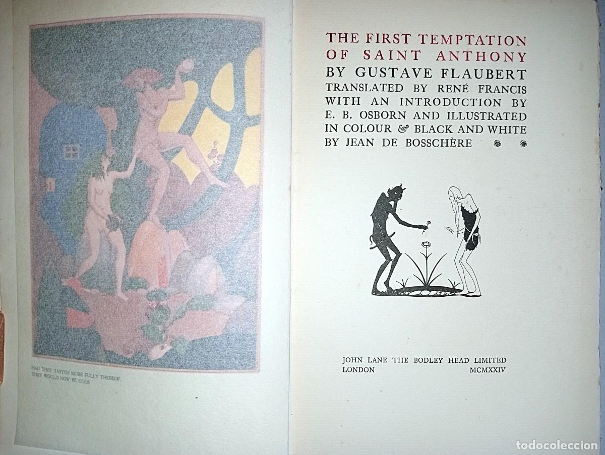 Libros antiguos: THE FIRST TEMPTATION OF SAINT ANTHONY - Foto 2