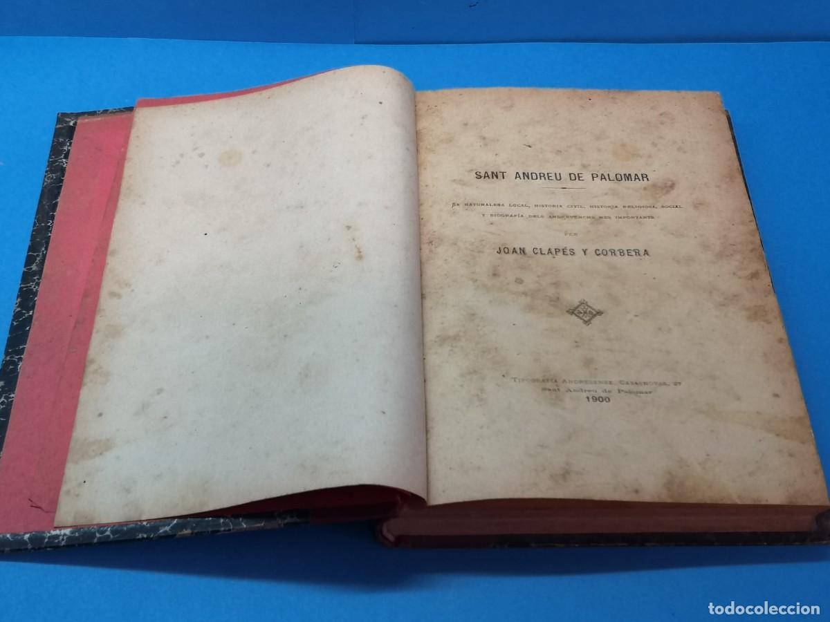 Libros antiguos: SANT ANDREU DE PALOMAR. - JOAN CLAP&Eacute;S Y CORBERA - Foto 2