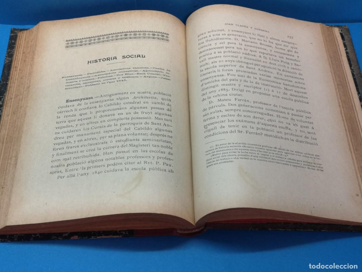 Libros antiguos: SANT ANDREU DE PALOMAR. - JOAN CLAP&Eacute;S Y CORBERA - Foto 10
