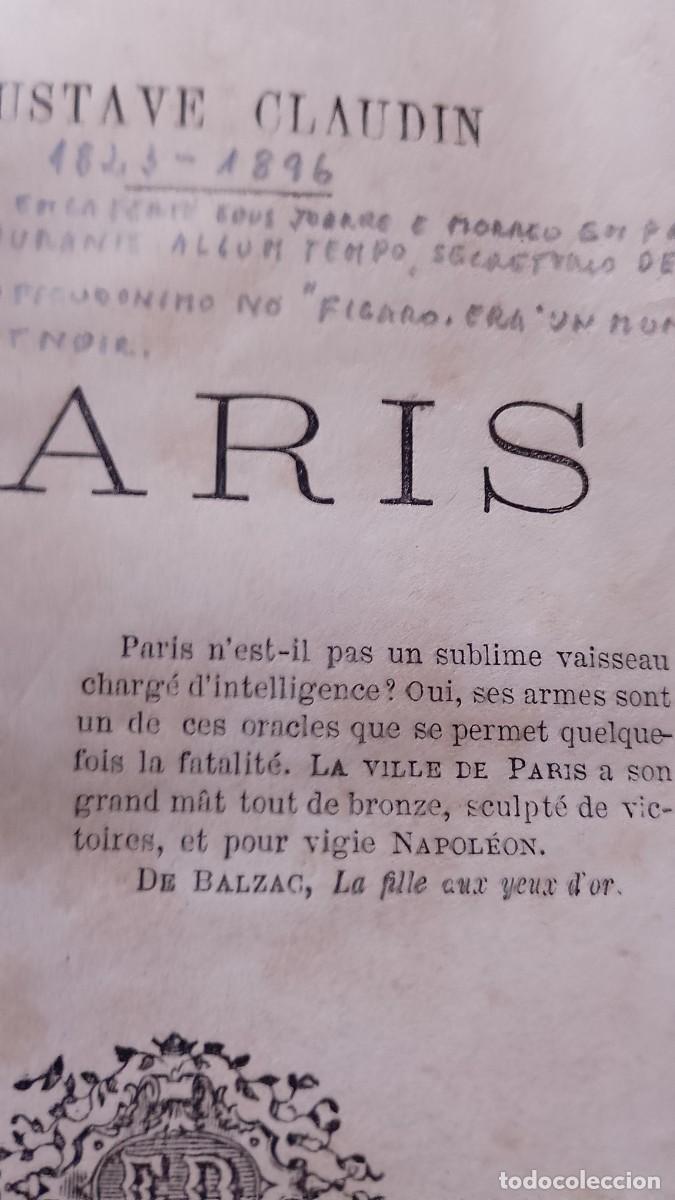 Libros antiguos: Paris 1862 Gustave Claudin - Foto 2