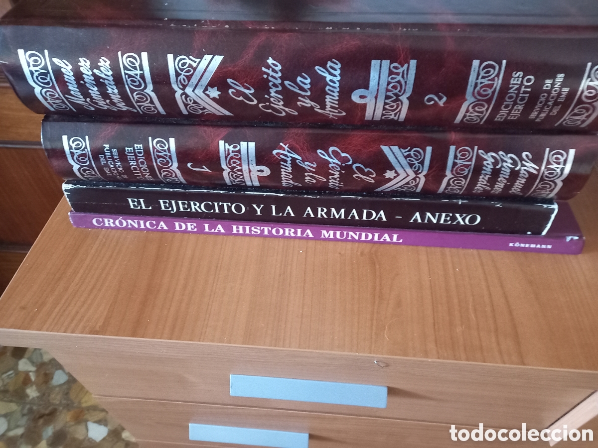 Libros antiguos: 2 TOMOS,EL EJERCITO Y LA ARMADA - Foto 2