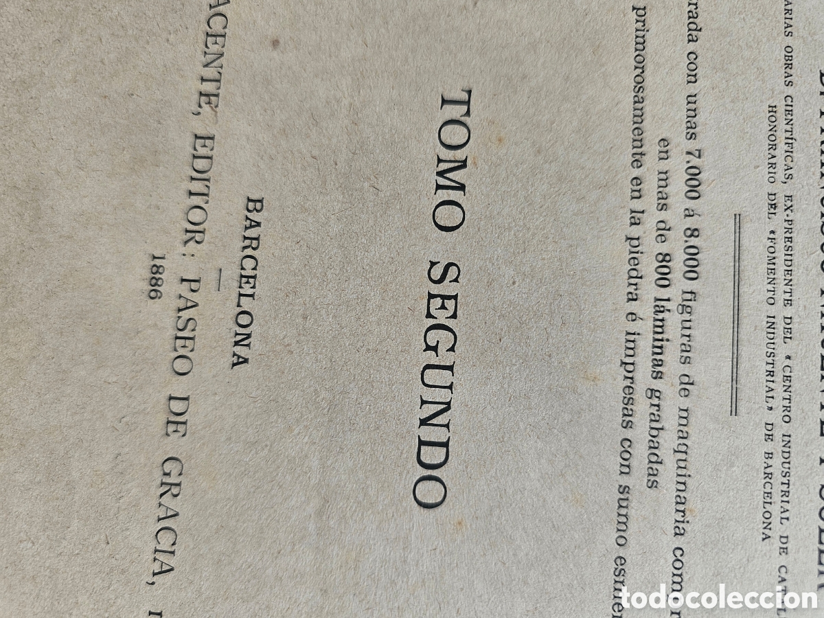 Libros antiguos: Libro Tratado general de mec&aacute;nica 1886 Tomo II - Foto 5