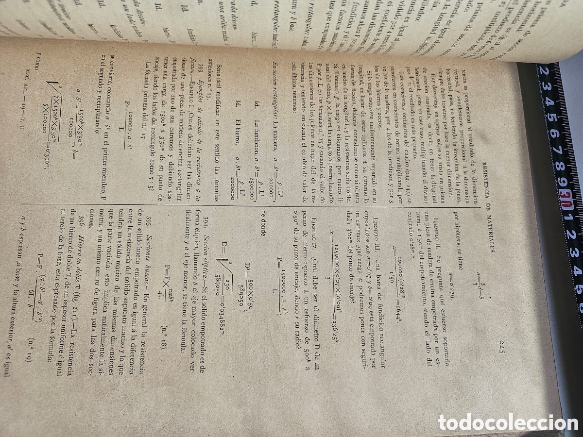 Libros antiguos: Libro Tratado general de mec&aacute;nica 1886 Tomo II - Foto 7