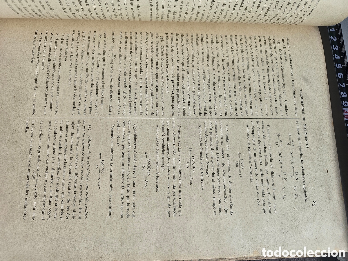 Libros antiguos: Libro Tratado general de mec&aacute;nica 1886 Tomo II - Foto 9
