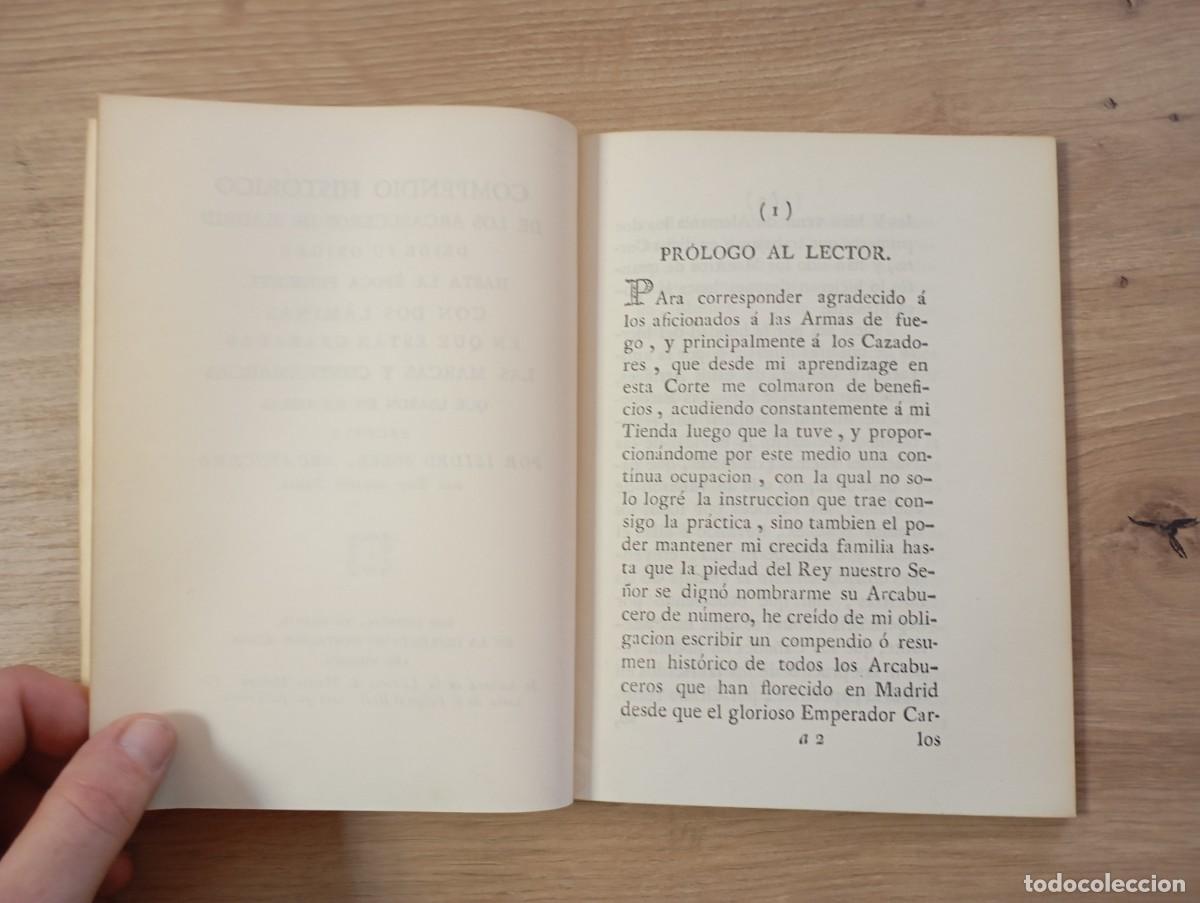 Libros antiguos: Compendio Hist&oacute;rico de los arcabuceros de Madrid Isidro Soler - Foto 4