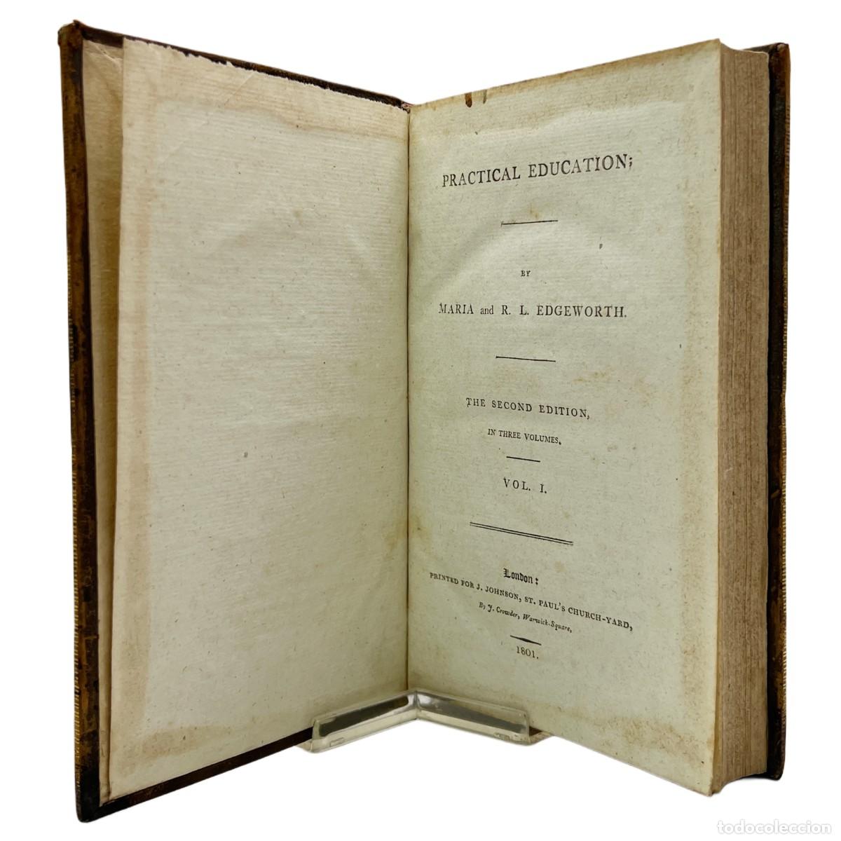 Libros antiguos: MARIA & R.L. EDGEWORTH - PRACTICAL EDUCATION - 1801 - Foto 2