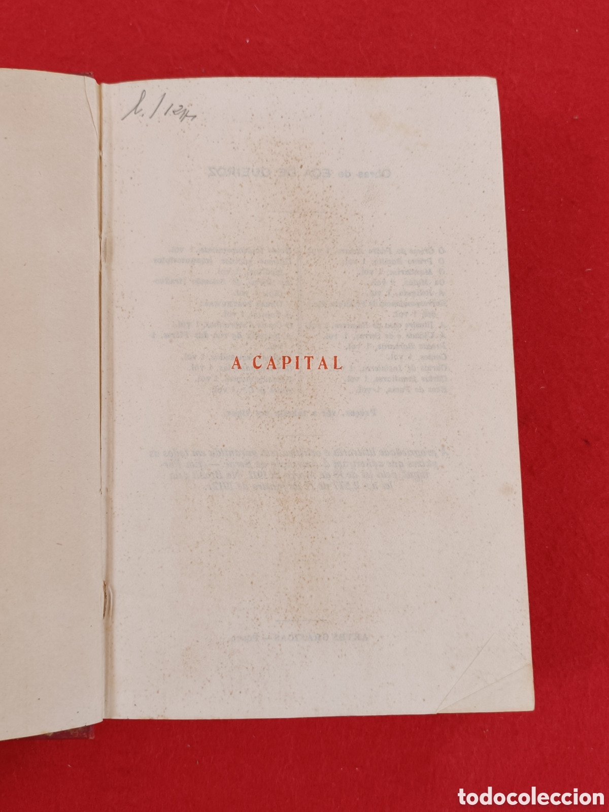 Libros antiguos: A CAPITAL. OBRAS DE ECA DE QUEIROZ. 1925. - Foto 8