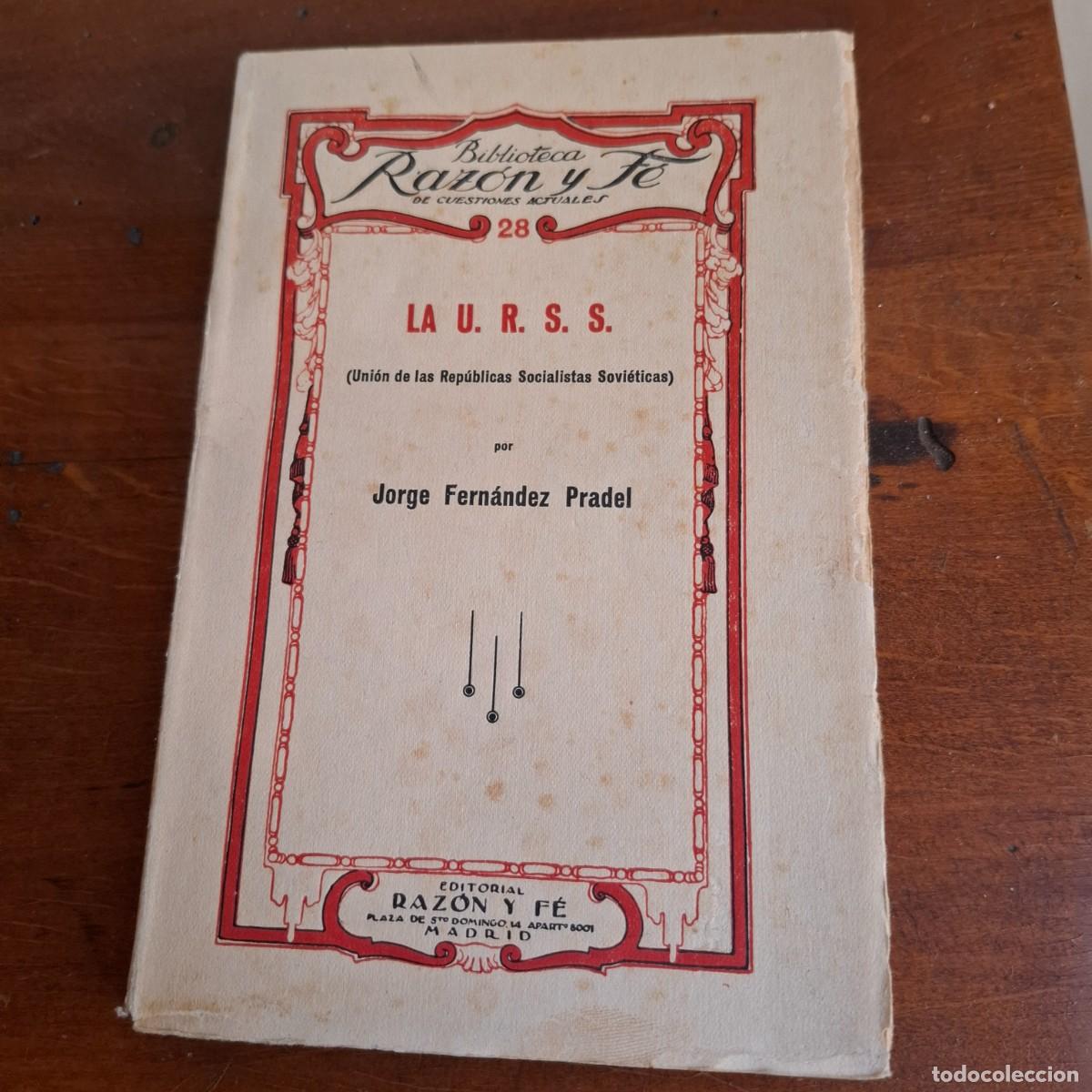 Libros antiguos: La URSS - Jorge Fernandez Pradel - 1933 - Foto 1