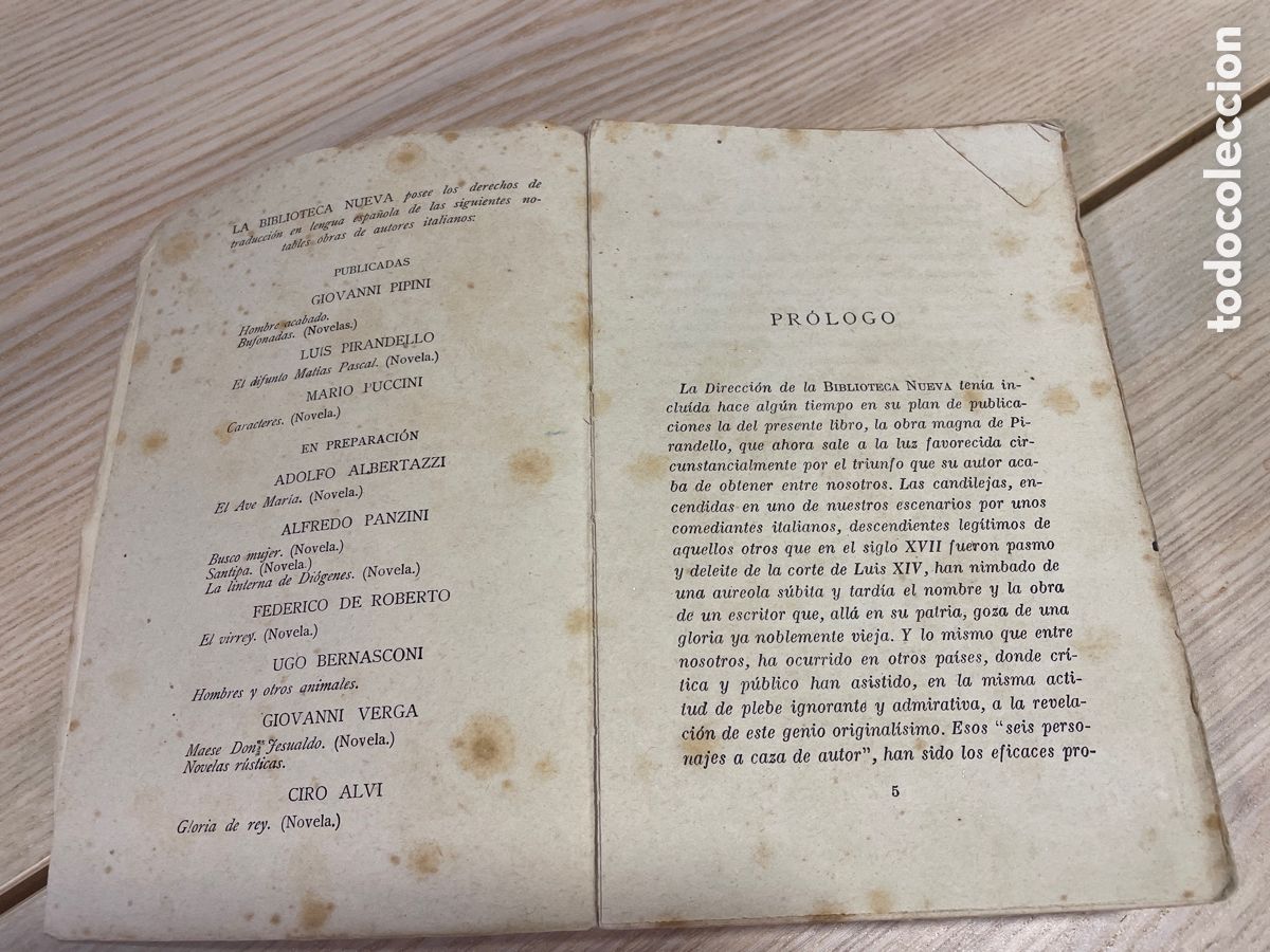 Libros antiguos: El difunto, Mat&iacute;as Pascal/ Pirandello - Foto 3