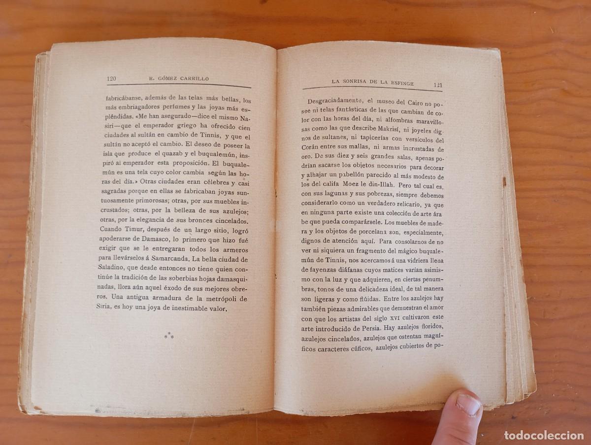 Libros antiguos: La sonrisa de la Esfinge E. G&oacute;mez Carrillo - Foto 4