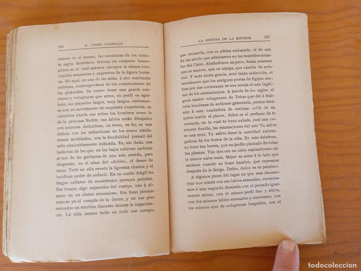 Libros antiguos: La sonrisa de la Esfinge E. G&oacute;mez Carrillo - Foto 6