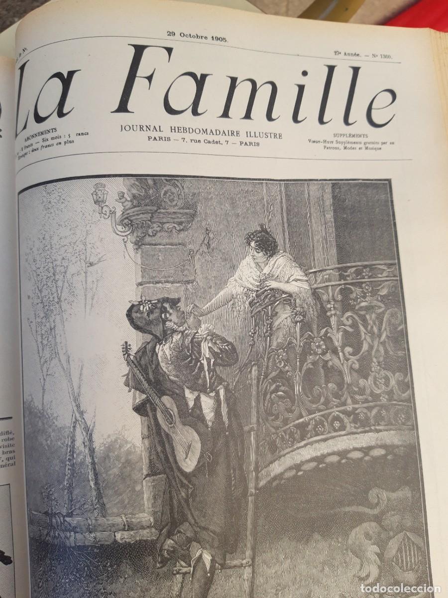 Libros antiguos: Encuadernable de La Famille 1905 - Foto 11