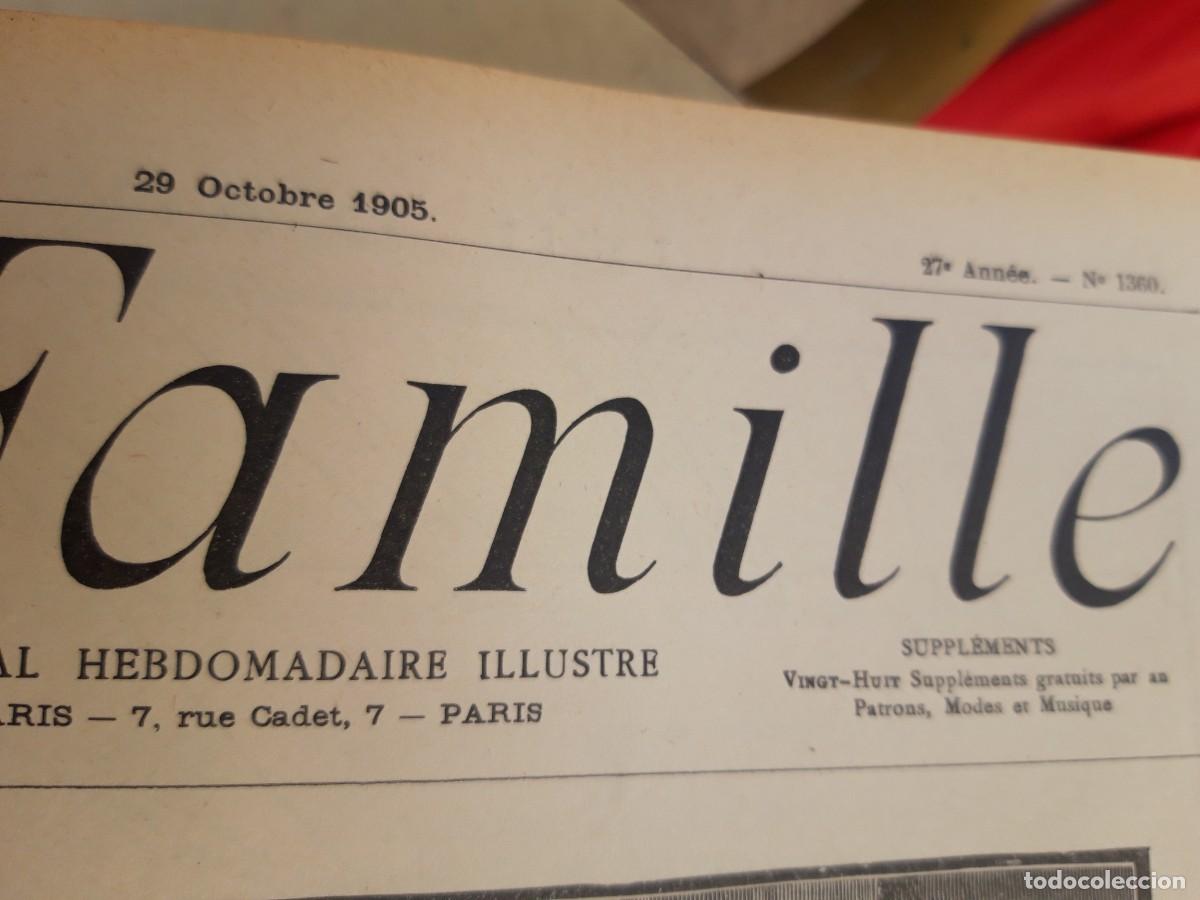 Libros antiguos: Encuadernable de La Famille 1905 - Foto 12