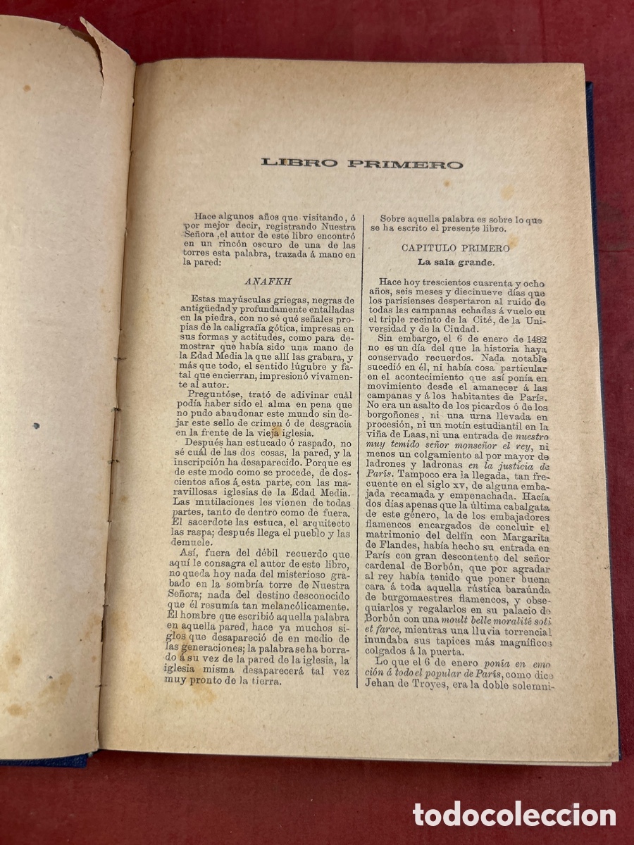 Libros antiguos: VICTOR HUGO. NUESTRA SE&Ntilde;ORA DE PARIS 1887 - Foto 2