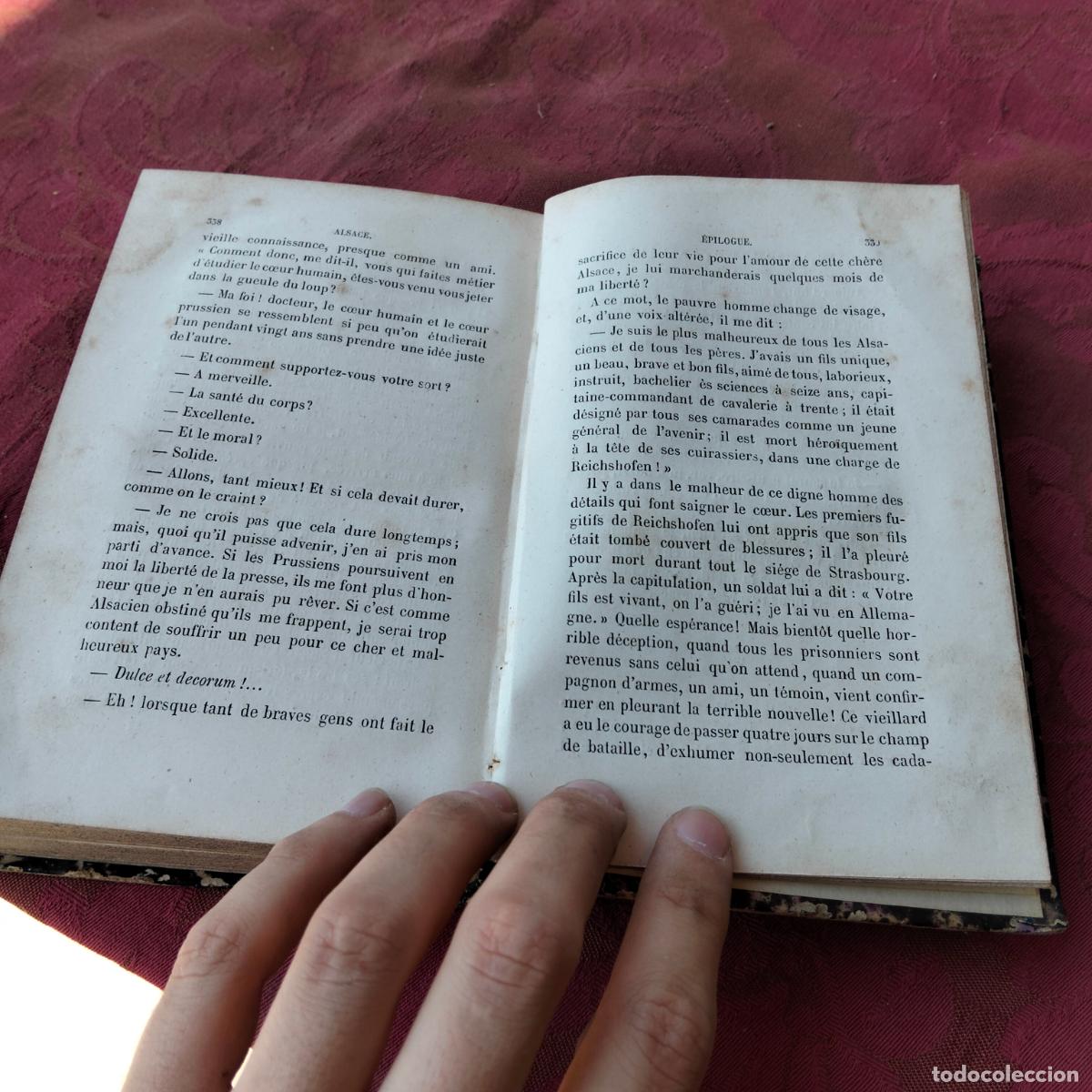 Libros antiguos: E About, Alsace 1871-1872 Paris Hachette 1873 - Foto 8