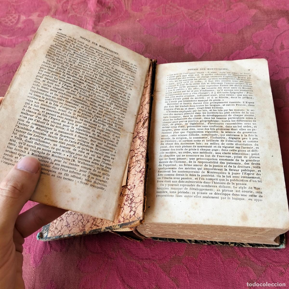 Libros antiguos: Oeuvres compl&egrave;tes de Montesquieu 1865+ - Foto 6