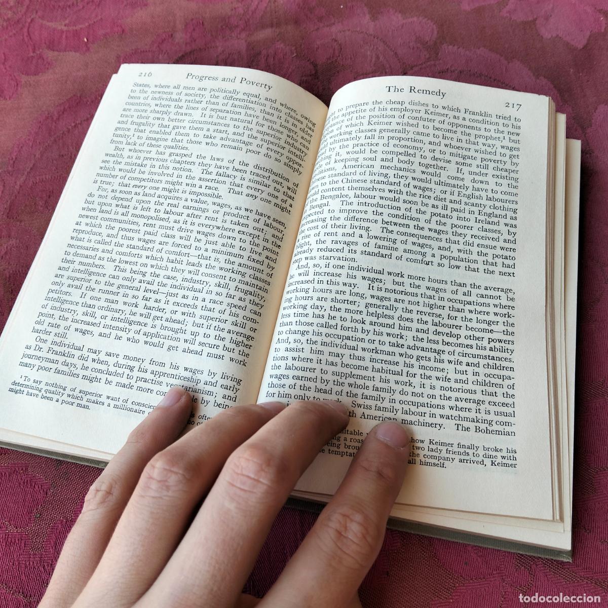 Libros antiguos: Progress & poverty by Henry George everymans library Ernest Rhys science - Foto 8