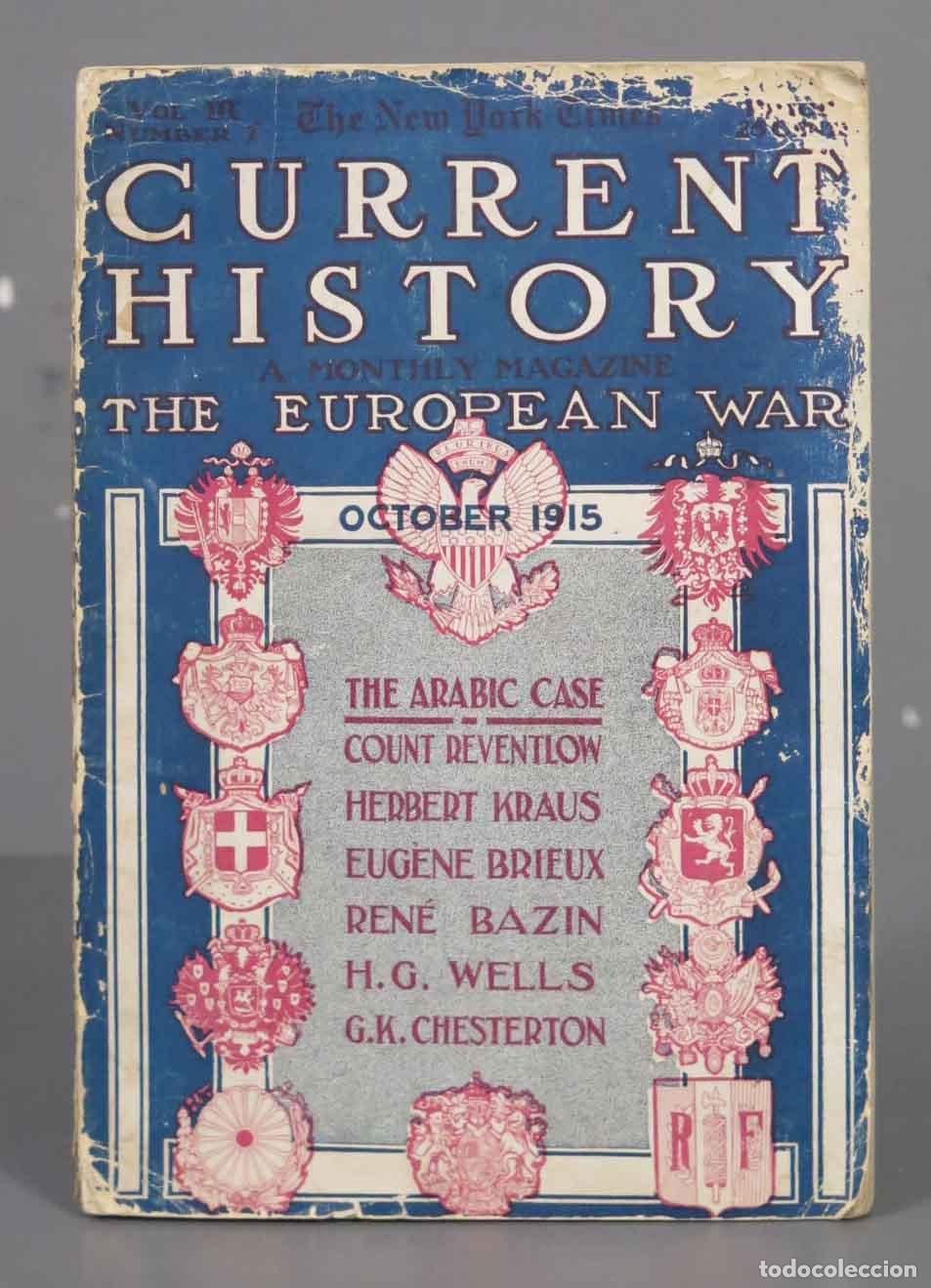 Libros antiguos: CURRENT HISTORY - OCTOBER 1915 - Foto 1