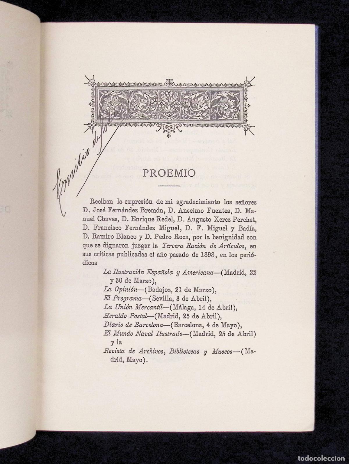 Libros antiguos: CUARTA RACI&Oacute;N DE ART&Iacute;CULOS. - THEBUSSEM, Dr. 1902 - Foto 2