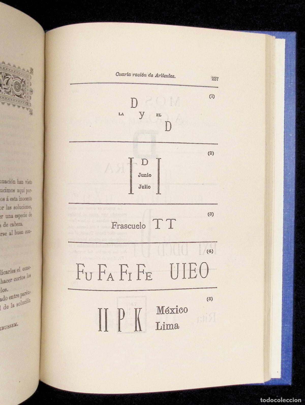 Libros antiguos: CUARTA RACI&Oacute;N DE ART&Iacute;CULOS. - THEBUSSEM, Dr. 1902 - Foto 6