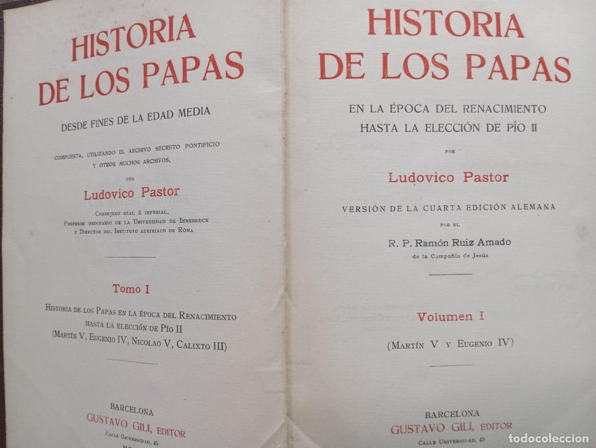 Libros antiguos: HISTORIA DE LOS PAPAS 1910 - Foto 2