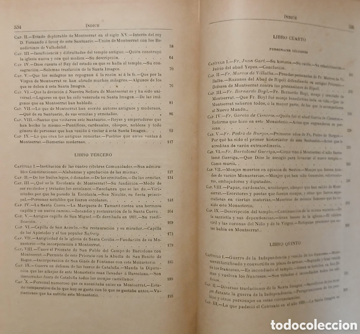 Libros antiguos: Nueva Historia de Montserrat - Foto 6