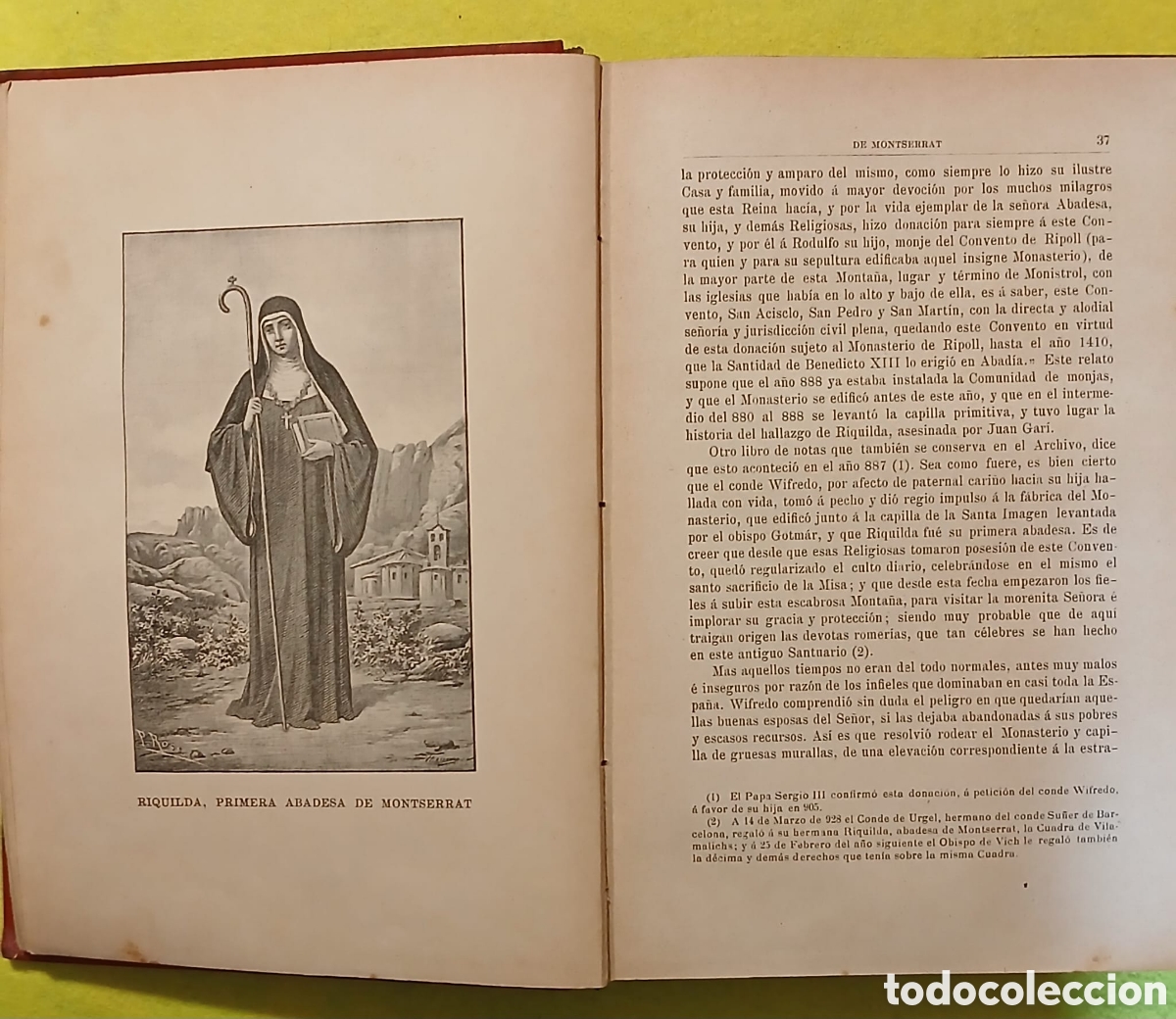 Libros antiguos: Nueva Historia de Montserrat - Foto 9