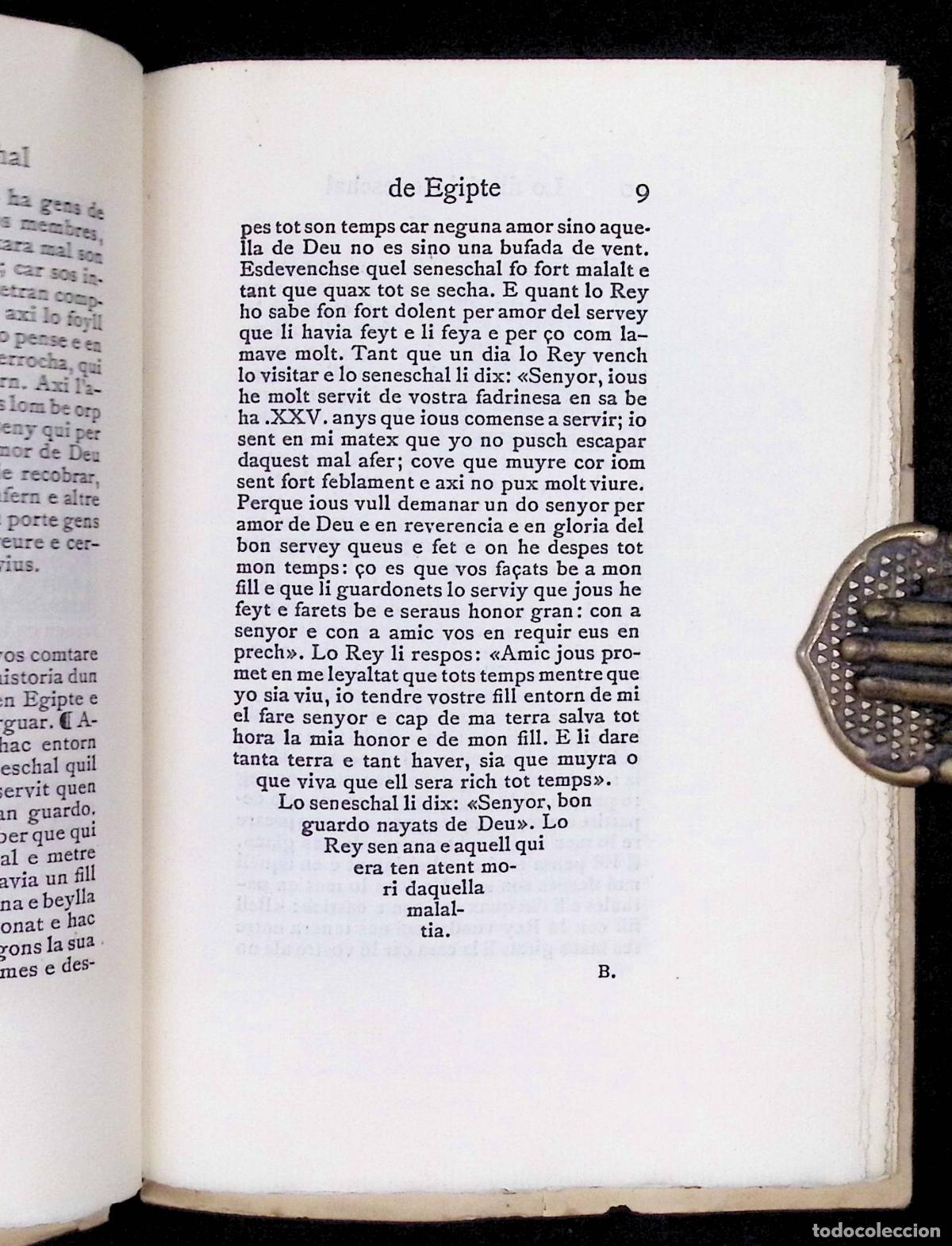 Libros antiguos: LO FILL DEL SENESCHAL DE EGIPTE. - Foto 2