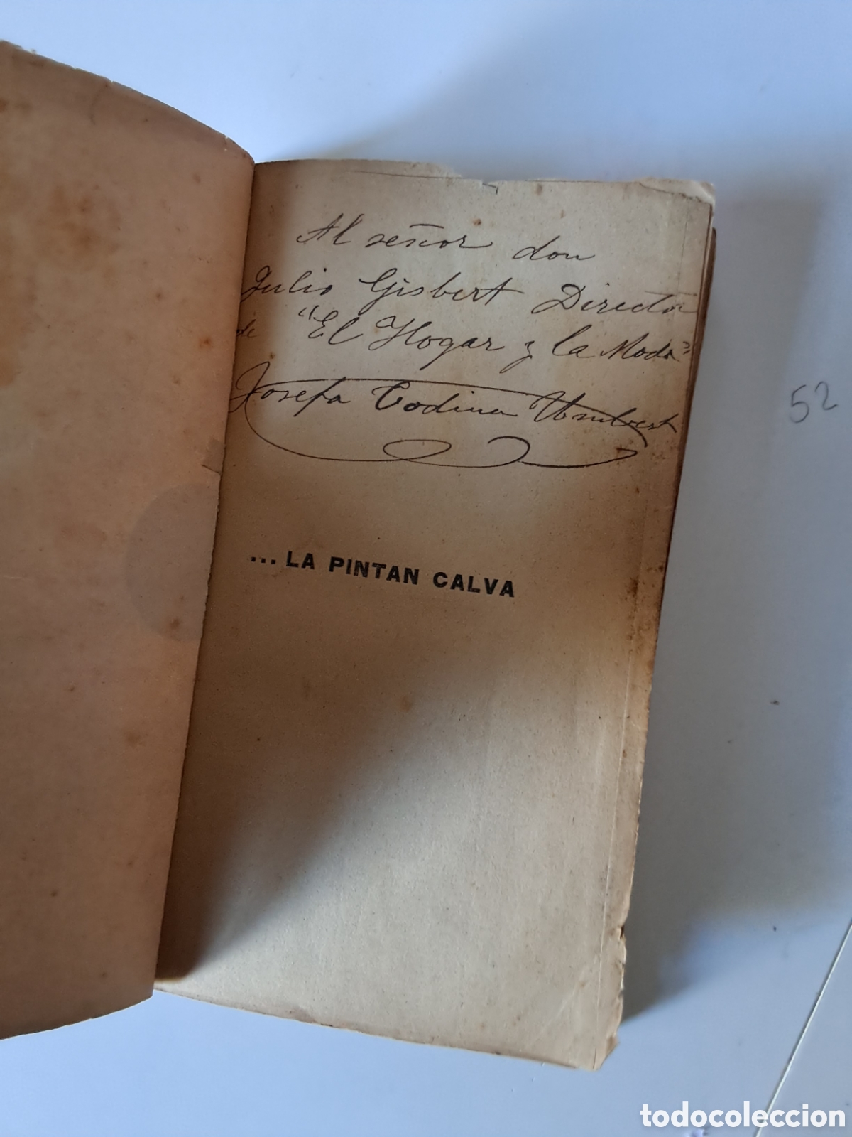 Libros antiguos: ... LA PINTAN CALVA. Josefa Codina Umbert - Foto 2