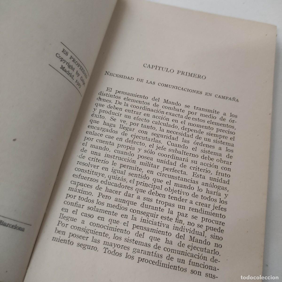 Libros antiguos: Sistema de comunicaciones en campa&ntilde;a - Foto 4