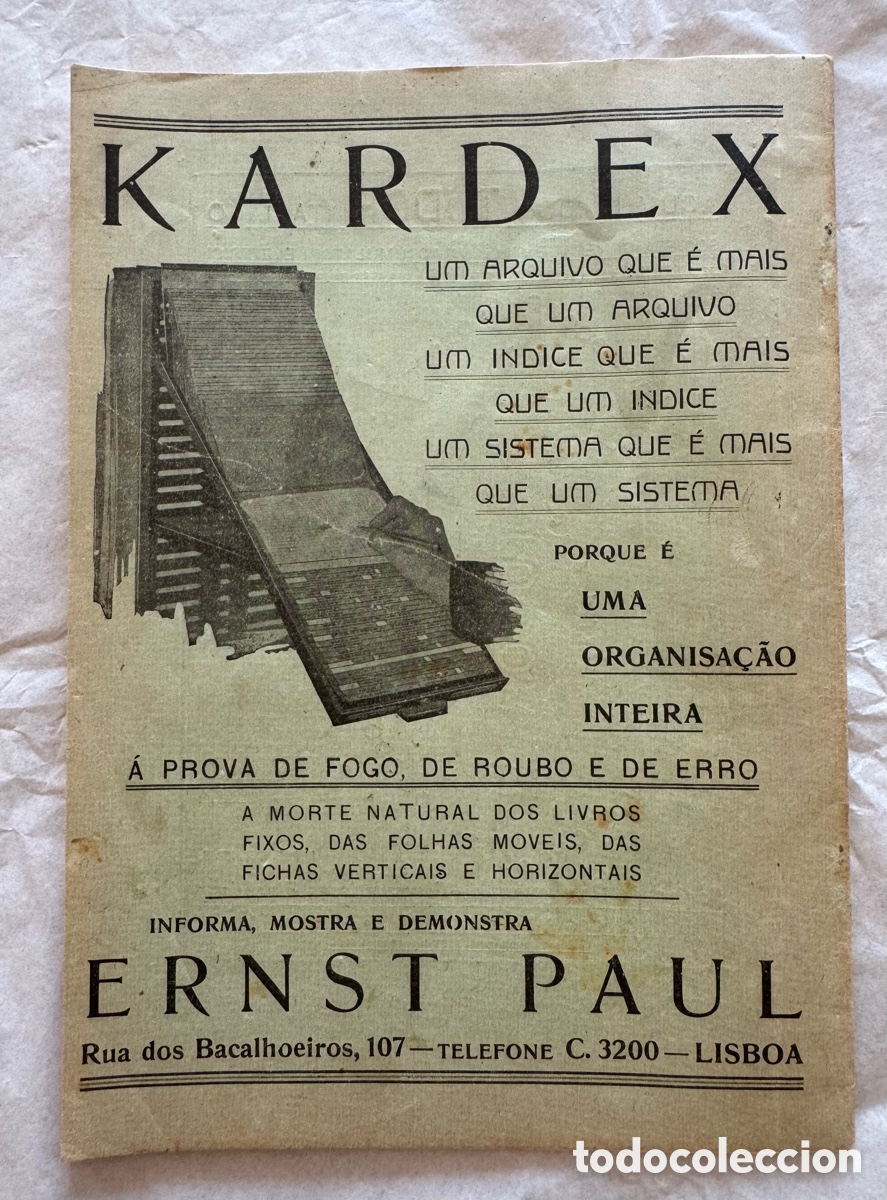Libros antiguos: Fernando Pessoa - Revista de Com&eacute;rcio e Contabilidade - 1926 - Foto 7