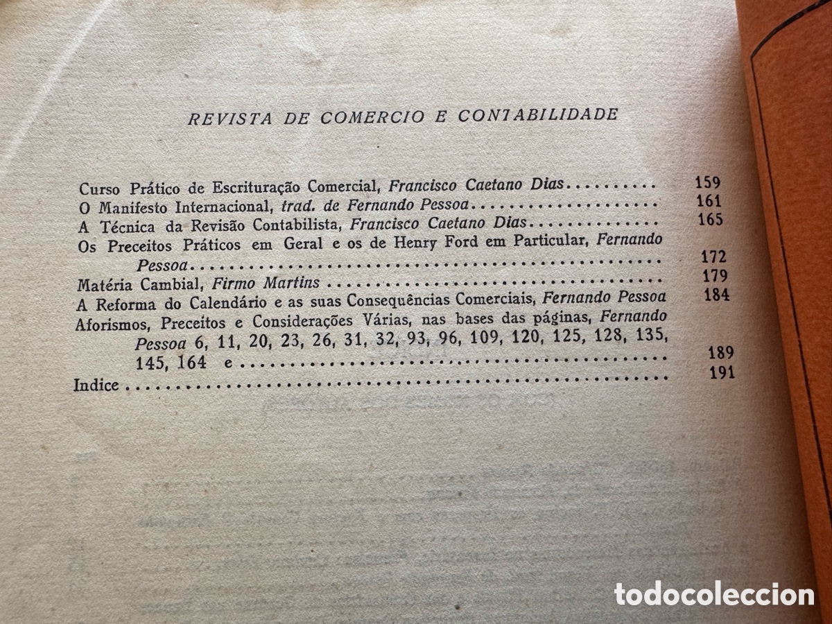 Libros antiguos: Fernando Pessoa - Revista de Com&eacute;rcio e Contabilidade - 1926 - Foto 14