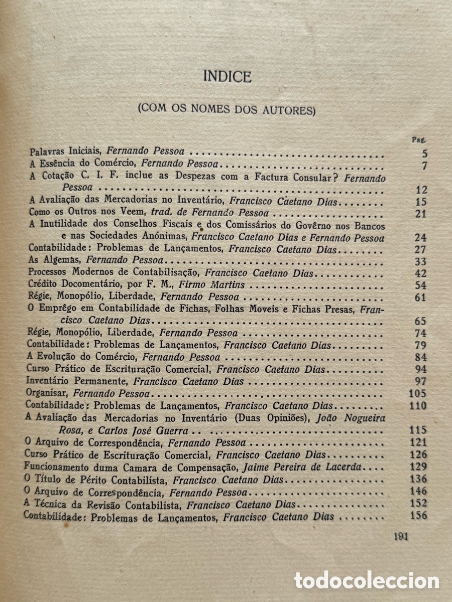 Libros antiguos: Fernando Pessoa - Revista de Com&eacute;rcio e Contabilidade - 1926 - Foto 15