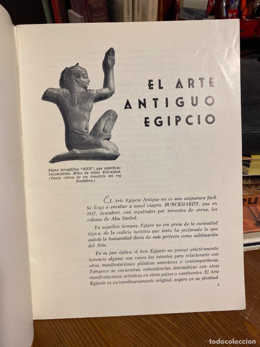 Libros antiguos: ARTE EGIPCIO R. A. U. - Foto 2