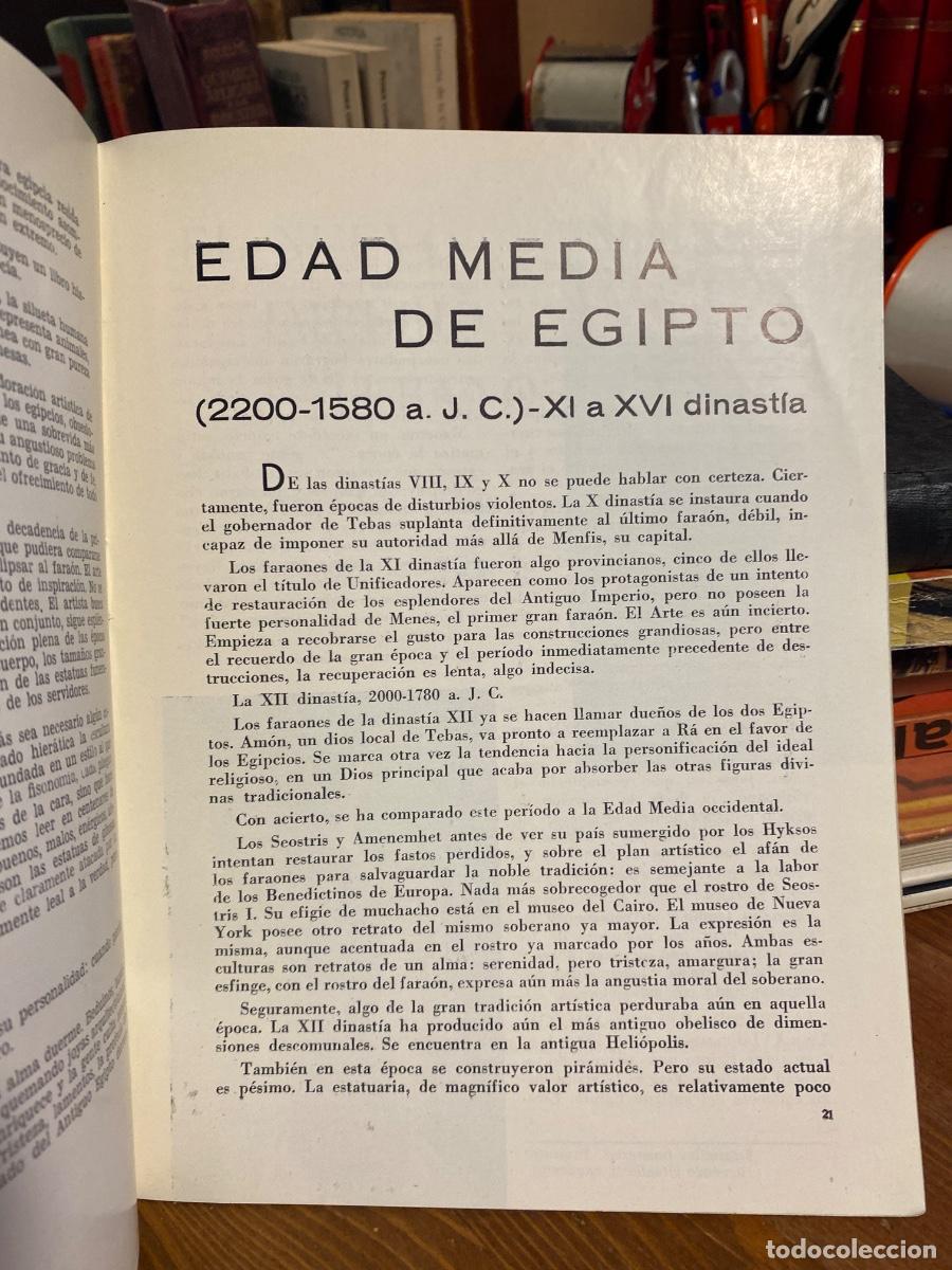 Libros antiguos: ARTE EGIPCIO R. A. U. - Foto 4