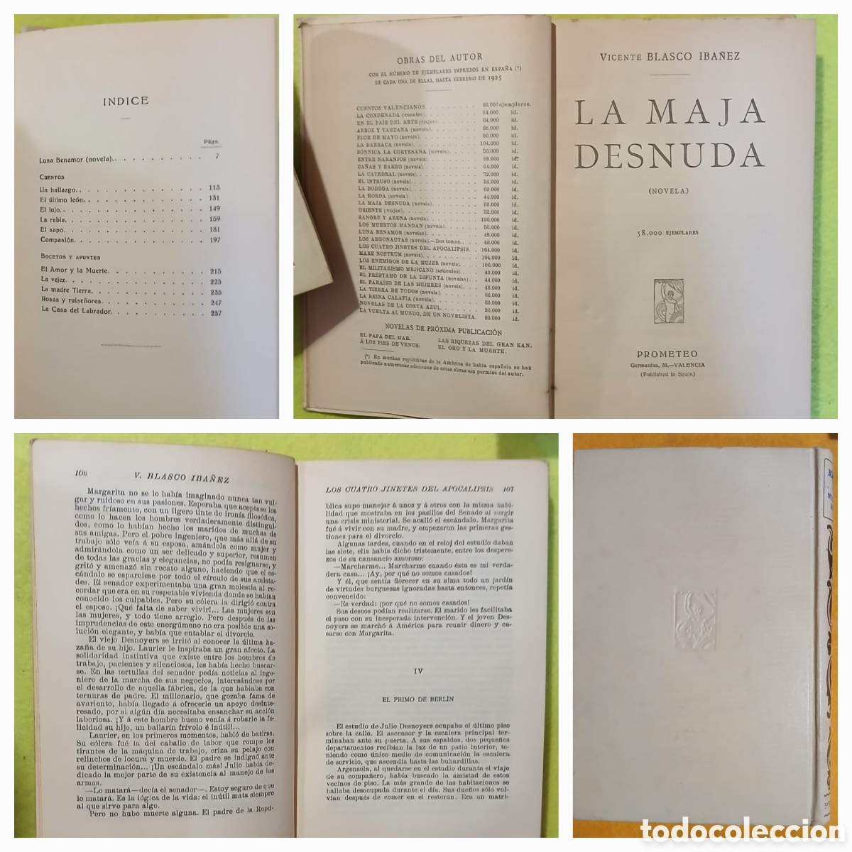 Libros antiguos: Vicente Blasco Ib&aacute;&ntilde;ez, obras - Foto 6
