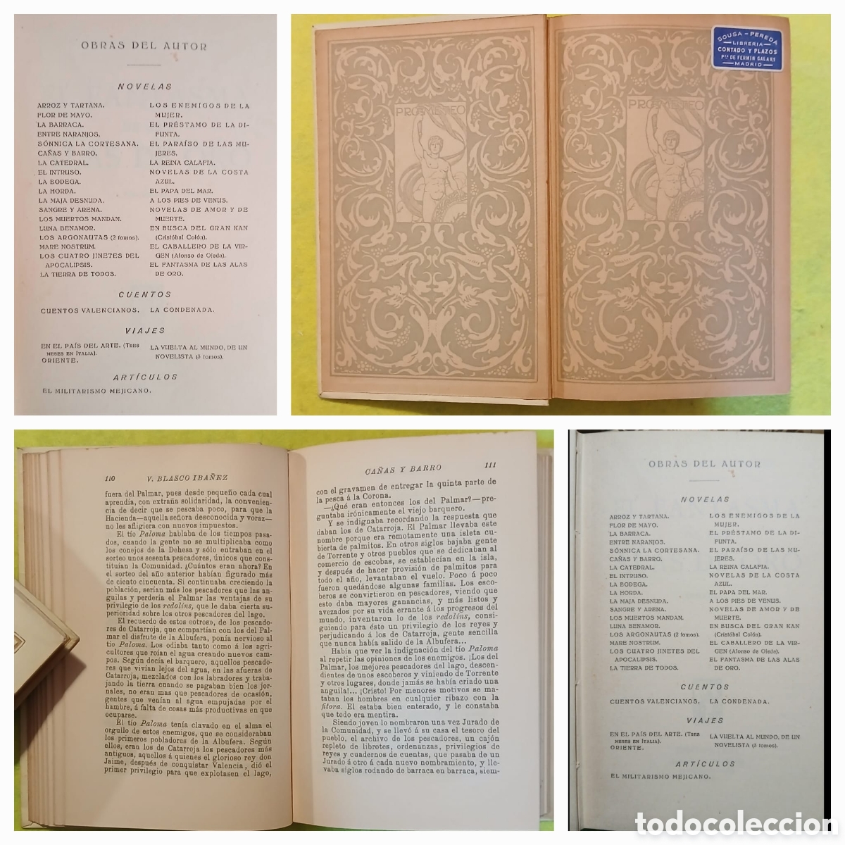 Libros antiguos: Vicente Blasco Ib&aacute;&ntilde;ez, obras - Foto 7