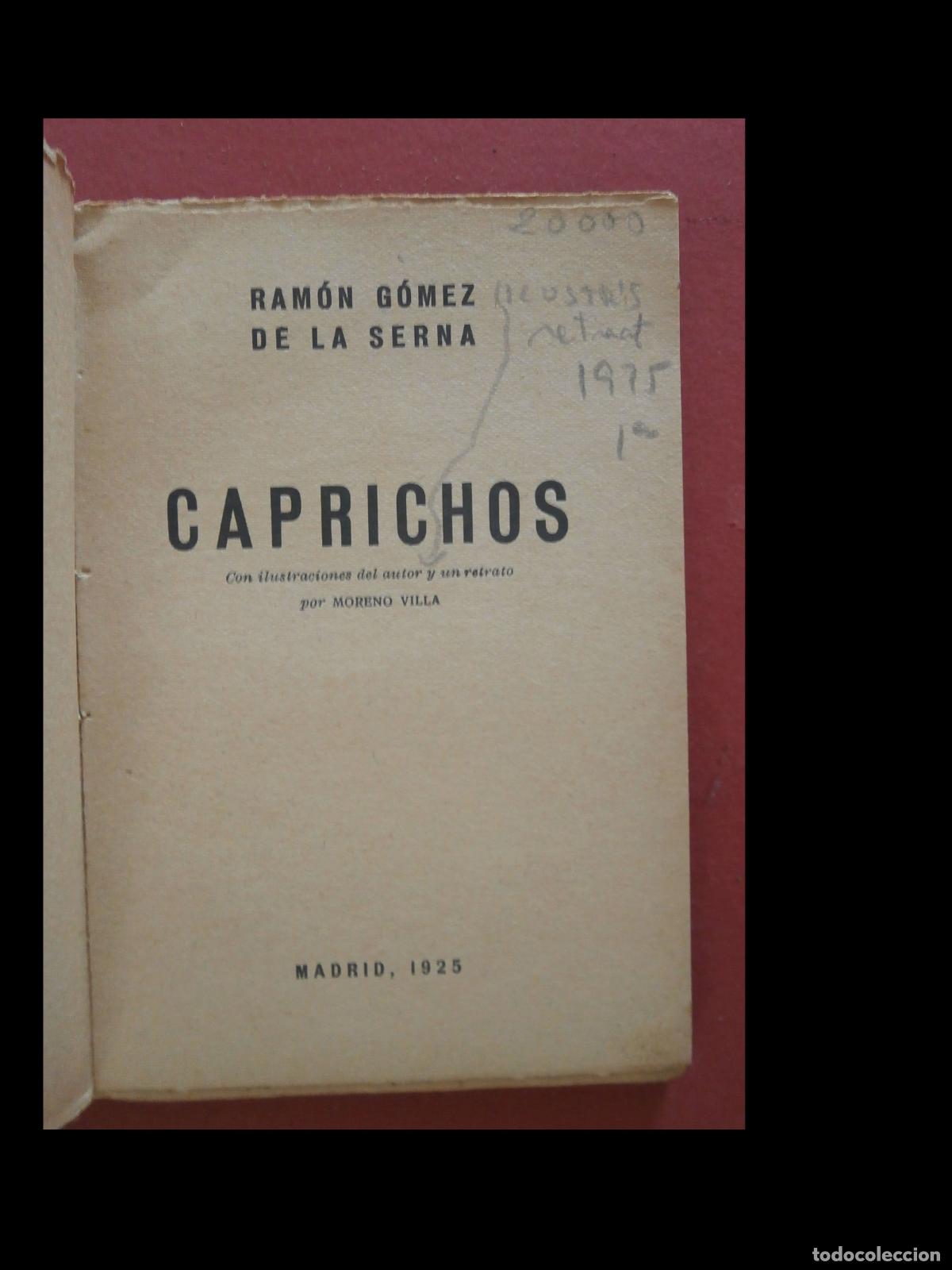Libros antiguos: Caprichos. R. G&oacute;mez de la Serna - Foto 5
