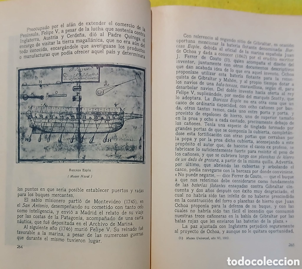 Libros antiguos: La Marina Militar Espa&ntilde;ola, Compendio-Hist&oacute;roco - Foto 4